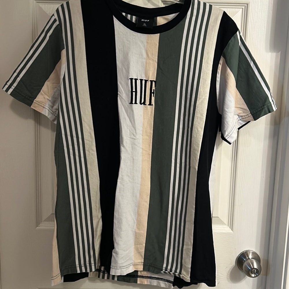 HUF Brand Men’s Allen Knit Short Sleeve T-Shirt - Gently Used - Size Large
